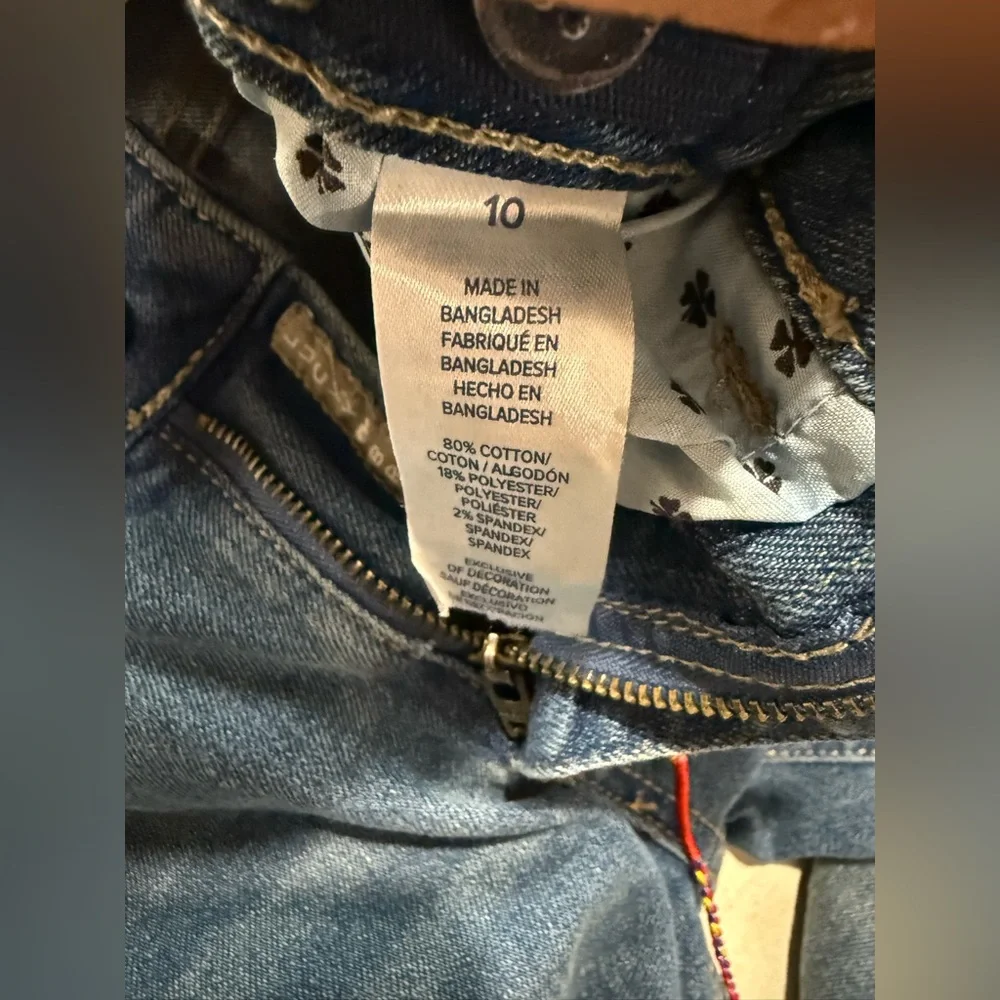 Lucky Brand Zoe Skinny Girls' Ada Wash Jeans Size 10 NWT - Picture 6 of 11